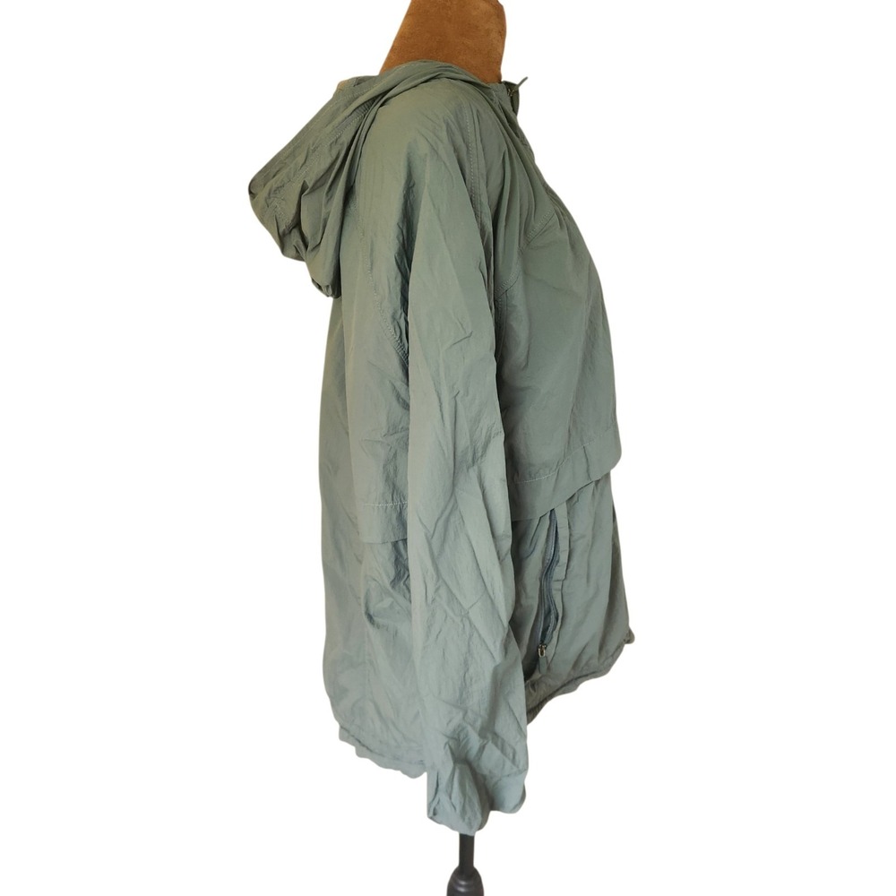 Lululemon Hood Lite Windbreaker Jacket Size 10 Lightweight Packable Green - Picture 2 of 6